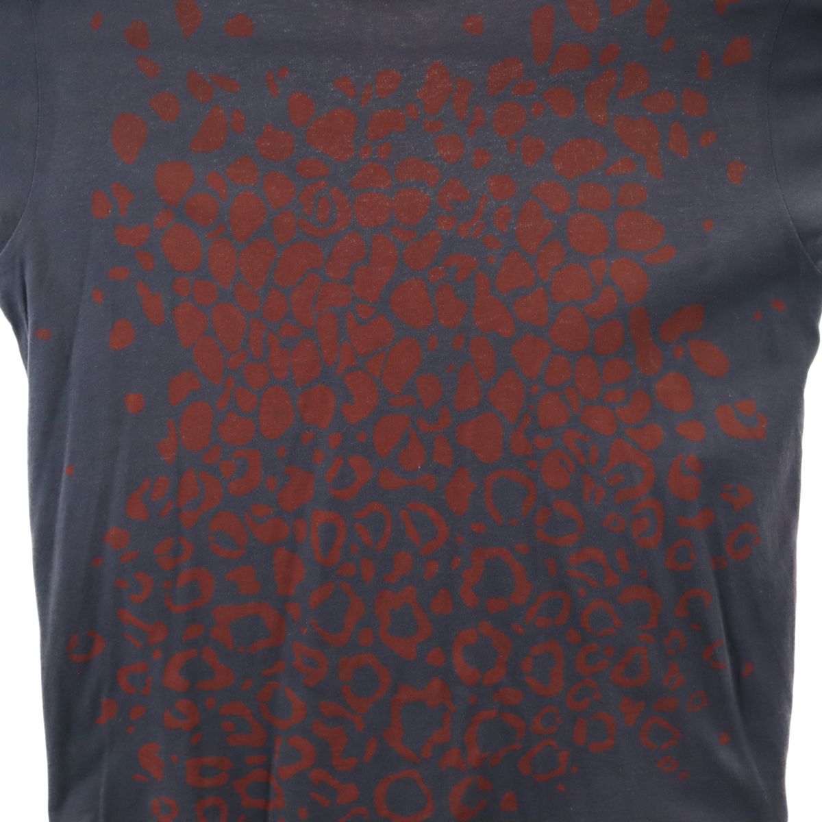 LANVIN ランバン プリント 半袖 Tシャツ XS ネイビー メンズ