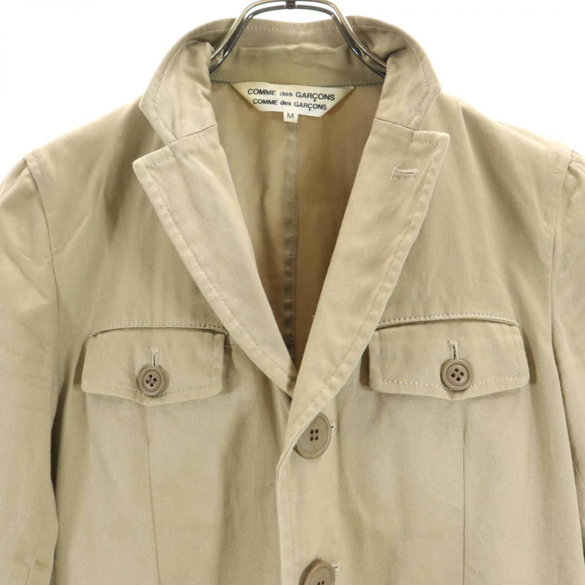 Comme des Garcons Comme des Garcons コムデギャルソンコムデギャルソン 2010年 日本製 7分袖 コート 上下 セットアップ M/S ベージュ レディース