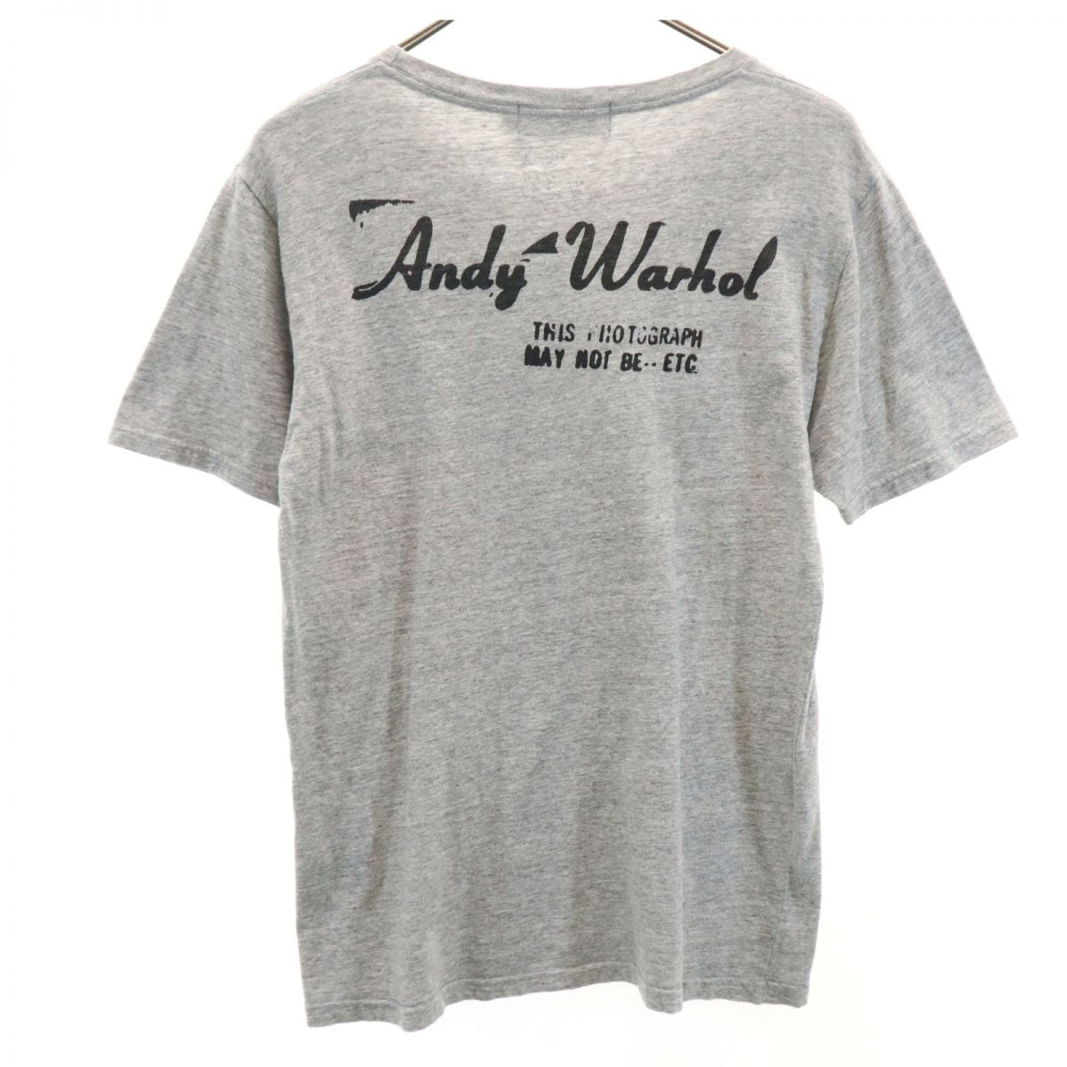 ANDY WARHOL BY HYSTERIC GLAMOUR アンディウォーホルバイヒステリックグラマー 半袖 Tシャツ S グレー メンズ