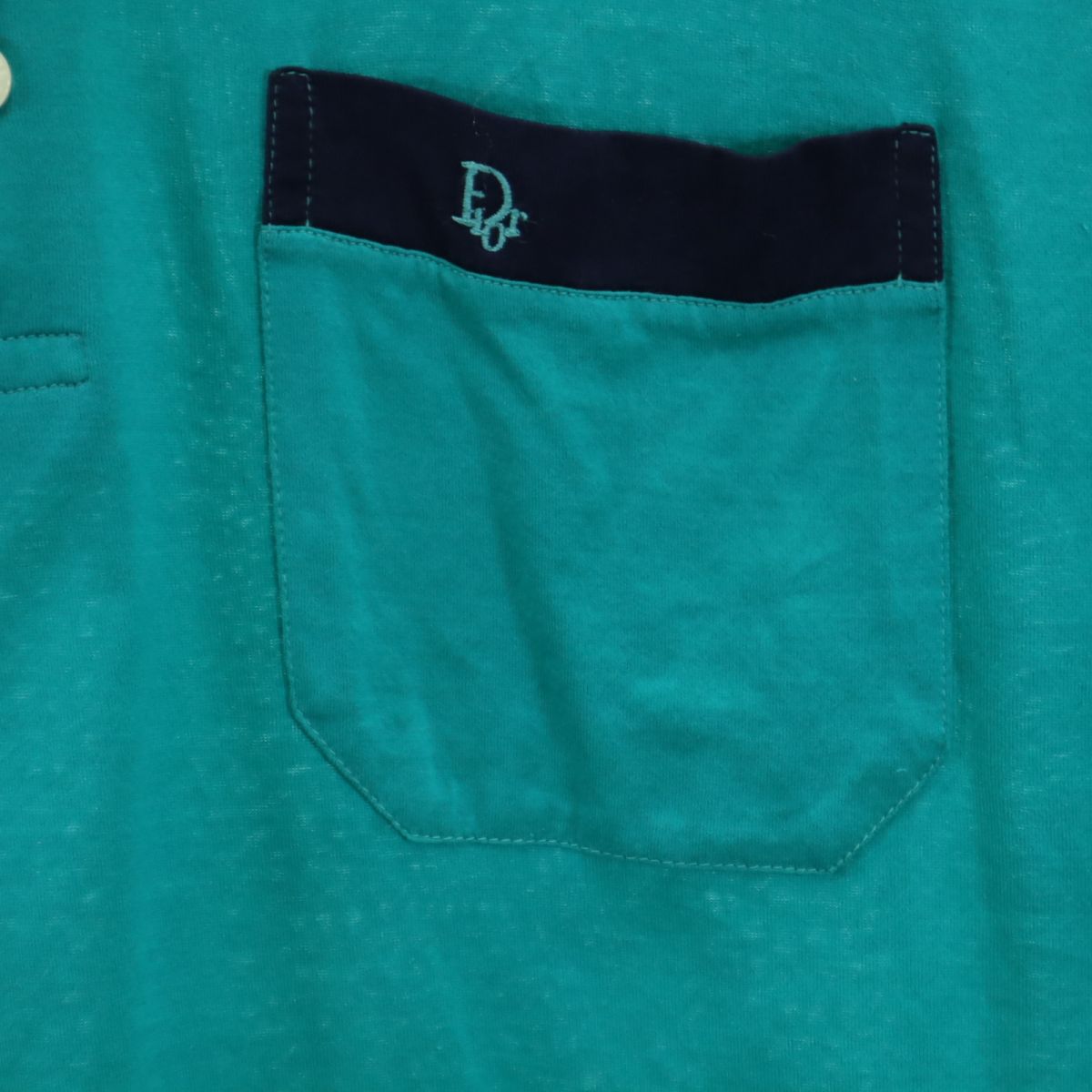 Christian Dior クリスチャンディオール 80s イタリア製 ヴィンテージ 半袖 ポロシャツ L グリーン メンズ