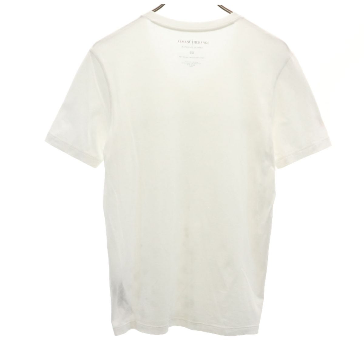 ARMANI EXCHANGE アルマーニエクスチェンジ プリント 半袖 Vネック Tシャツ XS ホワイト メンズ