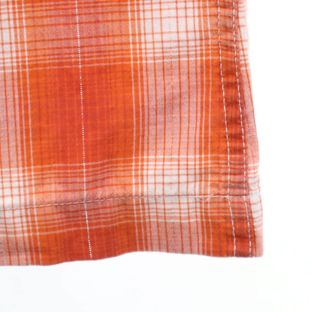 Paul Smith JEANS ポールスミスジーンズ チェック柄 半袖 シャツ S オレンジ系 メンズ