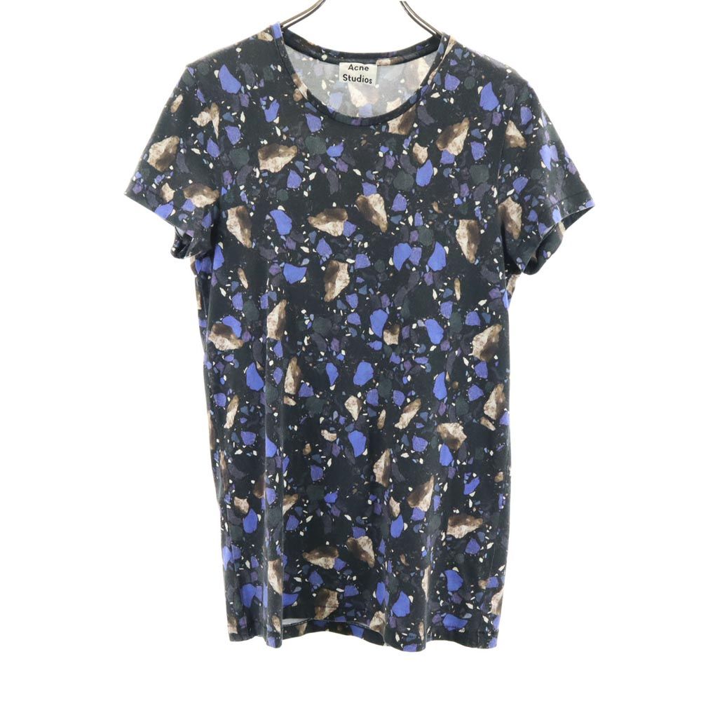 Acne Studios アクネスタジオ 総柄 半袖 Tシャツ XXS 黒系 メンズ