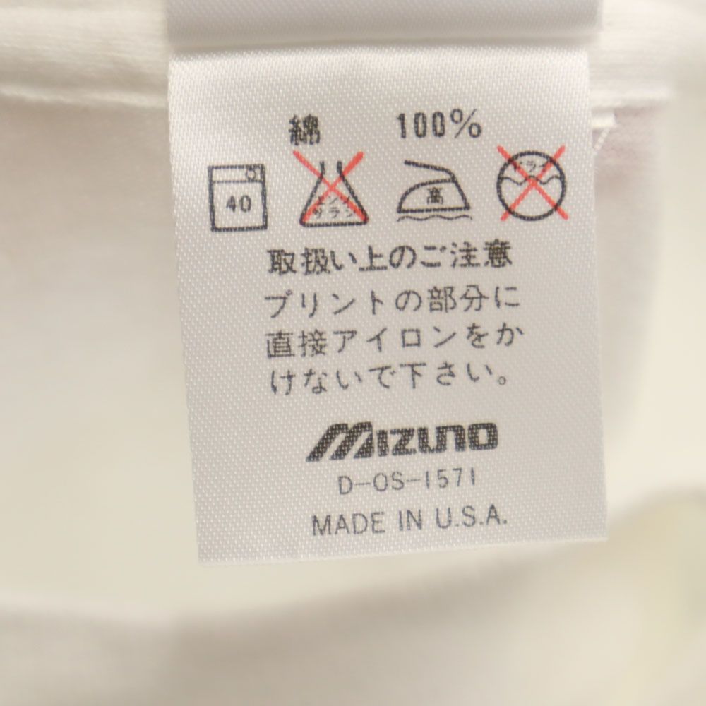 Mizuno ミズノ 90s USA製 オリンピック プリント 長野オリンピック 半袖 Tシャツ フリー ホワイト メンズ