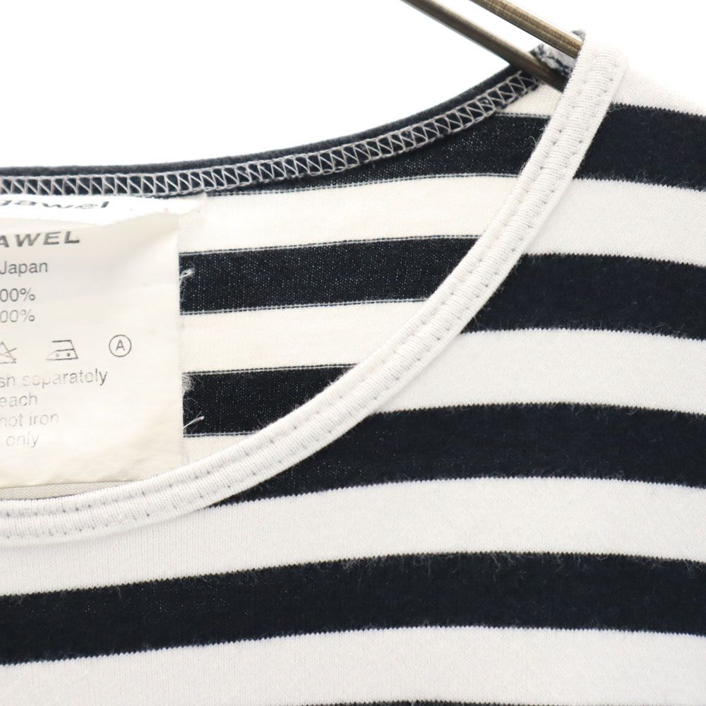 DIGAWEL ディガウェル 日本製 ボーダー 半袖 Tシャツ 1 ホワイト系 メンズ