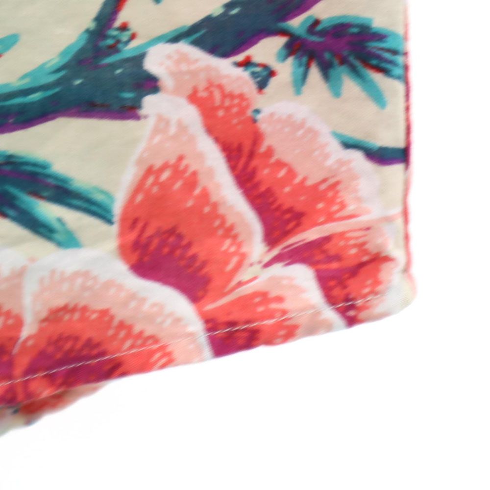 HUF ハフ 総柄 半袖 ボタンダウンシャツ S グレー系 メンズ