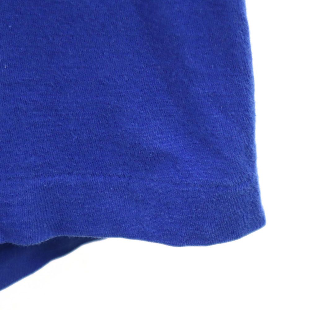 バックプリント 半袖 Tシャツ L ブルー メンズ