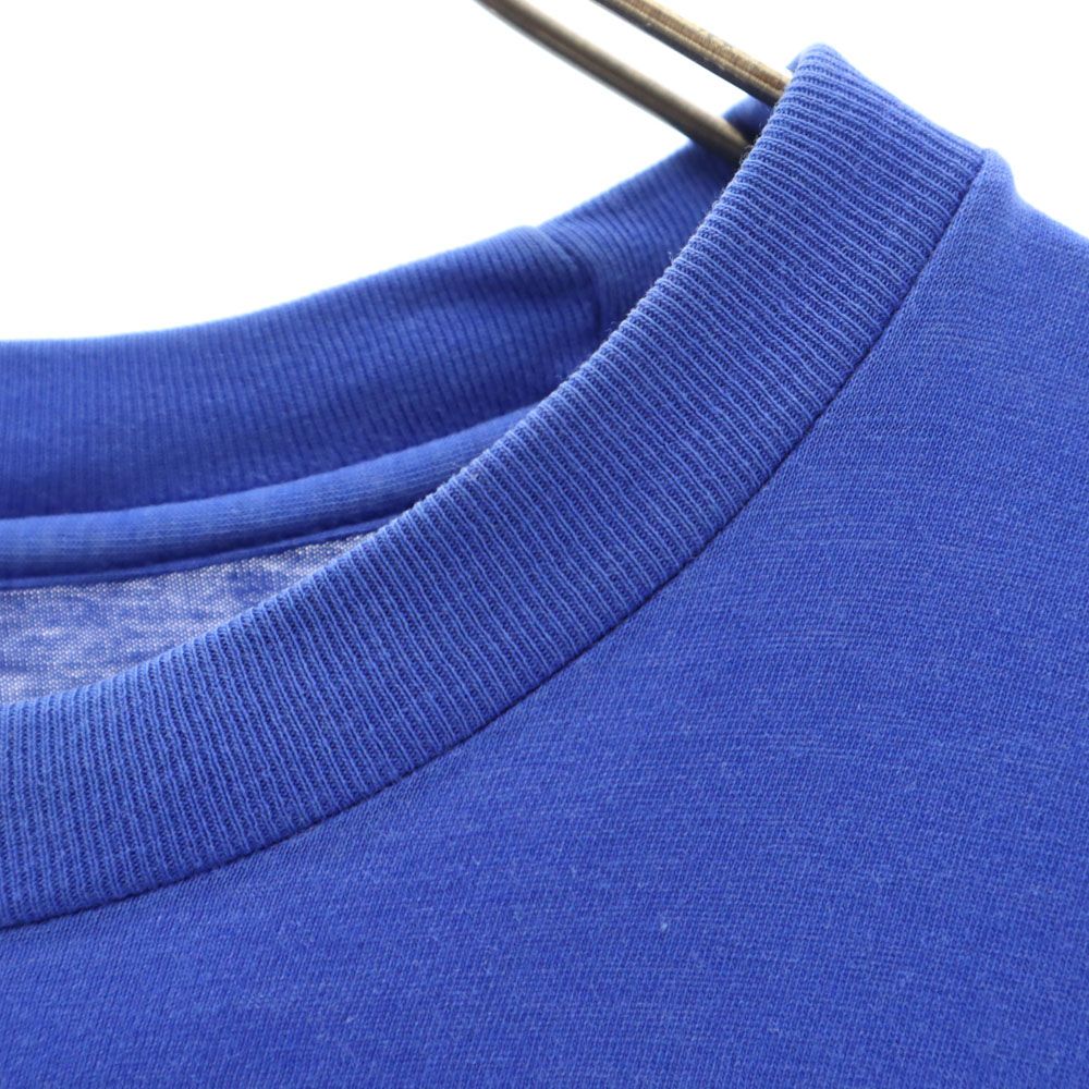 バックプリント 半袖 Tシャツ L ブルー メンズ