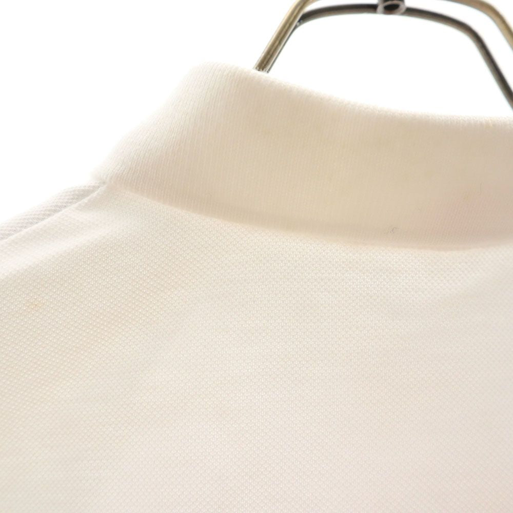 ゴーセン 日本製 プリント テニス 半袖 ウェア M ホワイト GOSEN ポロシャツ 鹿の子地 レディース