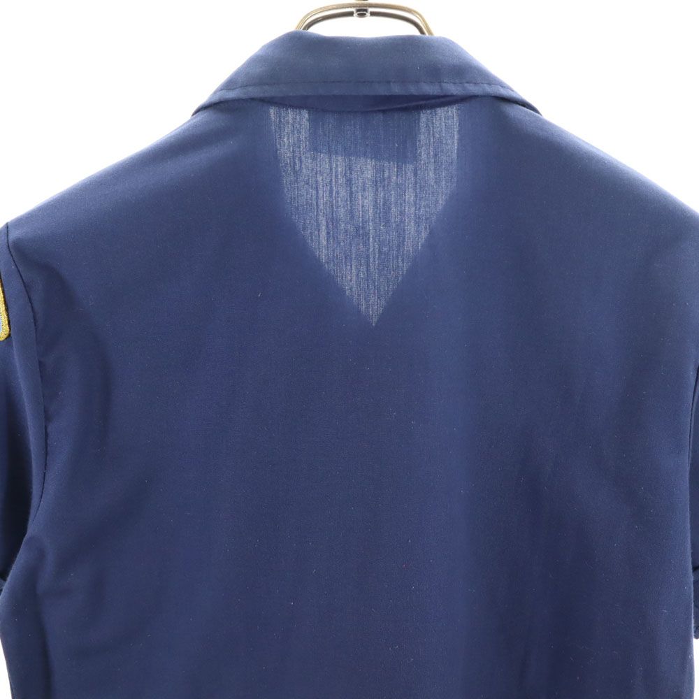 BOY SCOUTS OF AMERICA ボーイスカウト 80s USA製 ヴィンテージ 半袖 アメリカ連盟 ワークシャツ LG(14-16) ネイビー キッズ