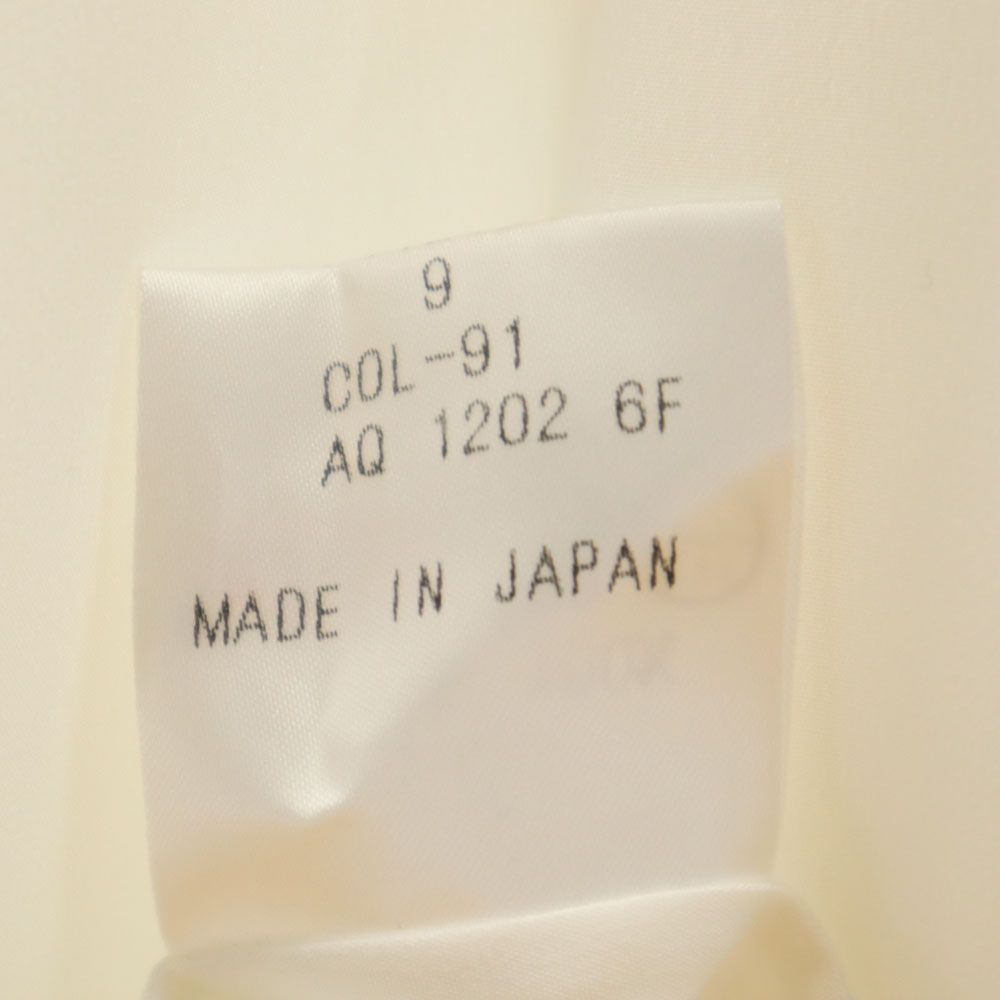 Aquascutum アクアスキュータム 日本製 長袖 レース 切替 シャツ 9 ホワイト レディース