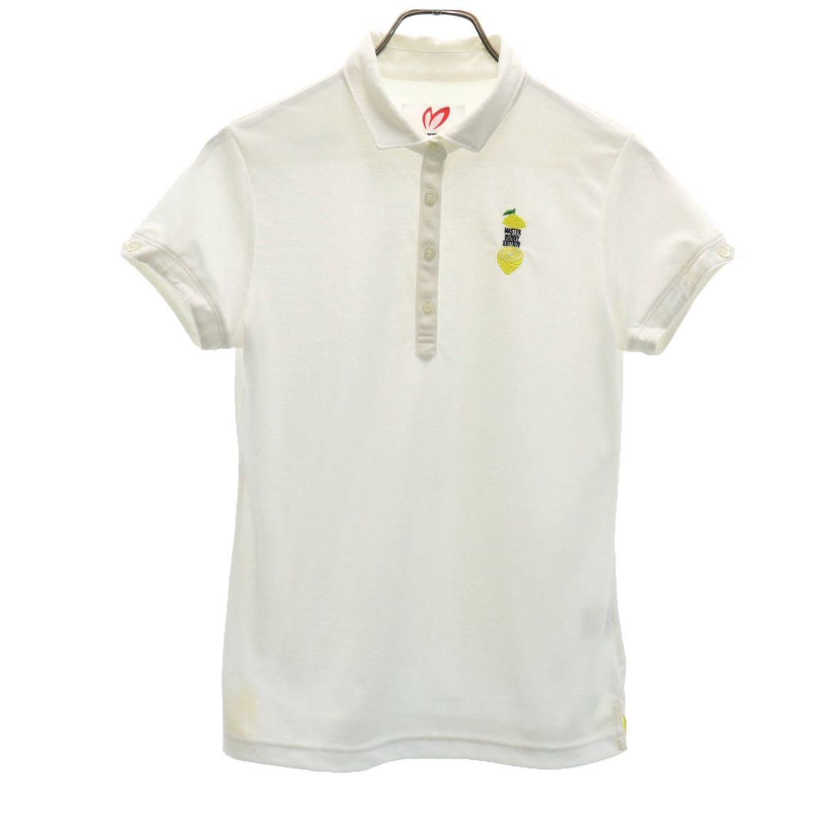 MASTER BUNNY EDITION マスターバニーエディション 日本製 ゴルフ 半袖 ポロシャツ 白 鹿の子地 レディース