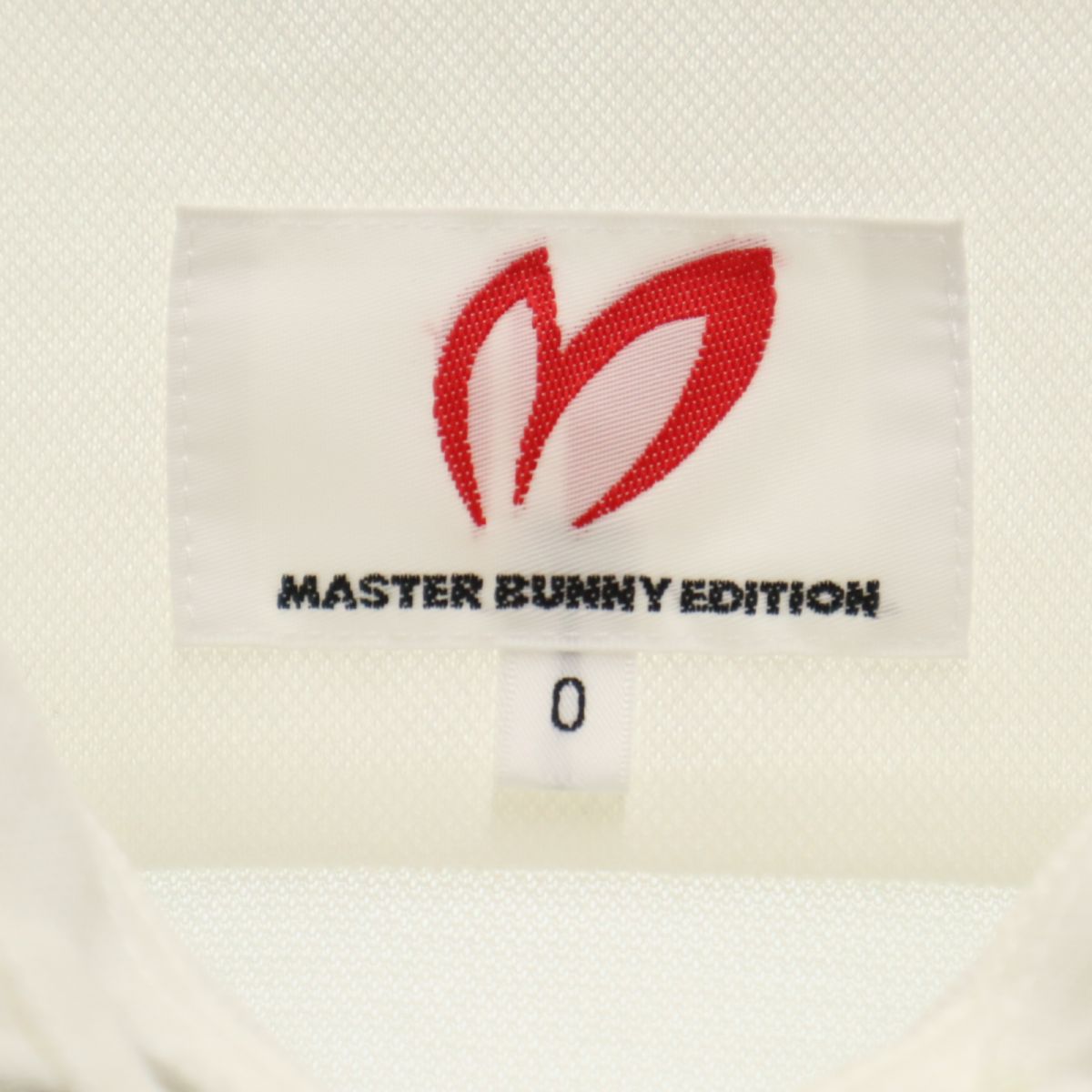 MASTER BUNNY EDITION マスターバニーエディション 日本製 ゴルフ 半袖 ポロシャツ 白 鹿の子地 レディース