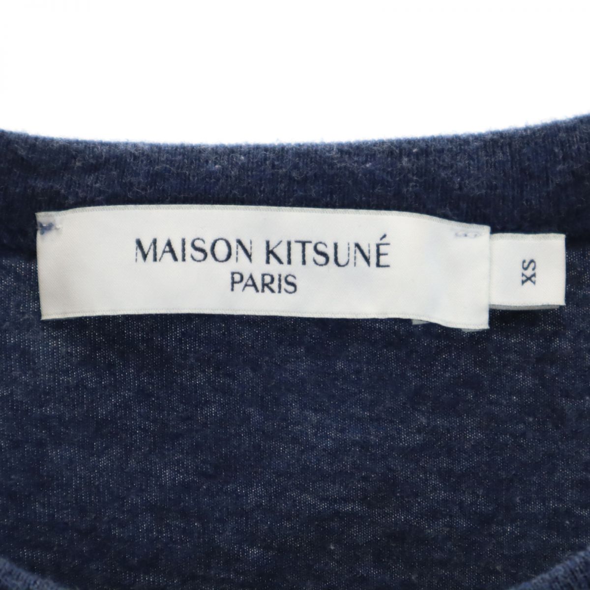 MAISON KITSUNE メゾンキツネ プリント 半袖 Tシャツ XS ネイビー メンズ