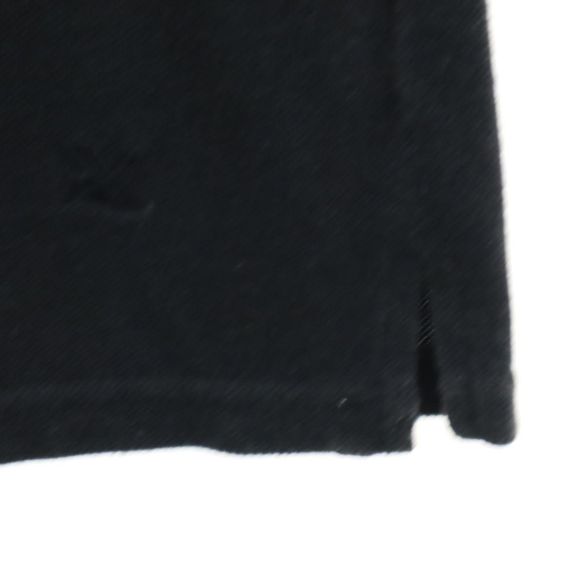 ARMANI EXCHANGE アルマーニエクスチェンジ 総柄 半袖 ポロシャツ L ブラック 鹿の子地 ロゴ 刺繍 メンズ