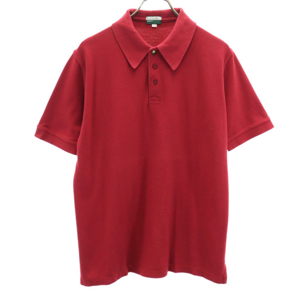 Paul Smith JEANS ポールスミスジーンズ 半袖 ポロシャツ S レッド 鹿の子 メンズ