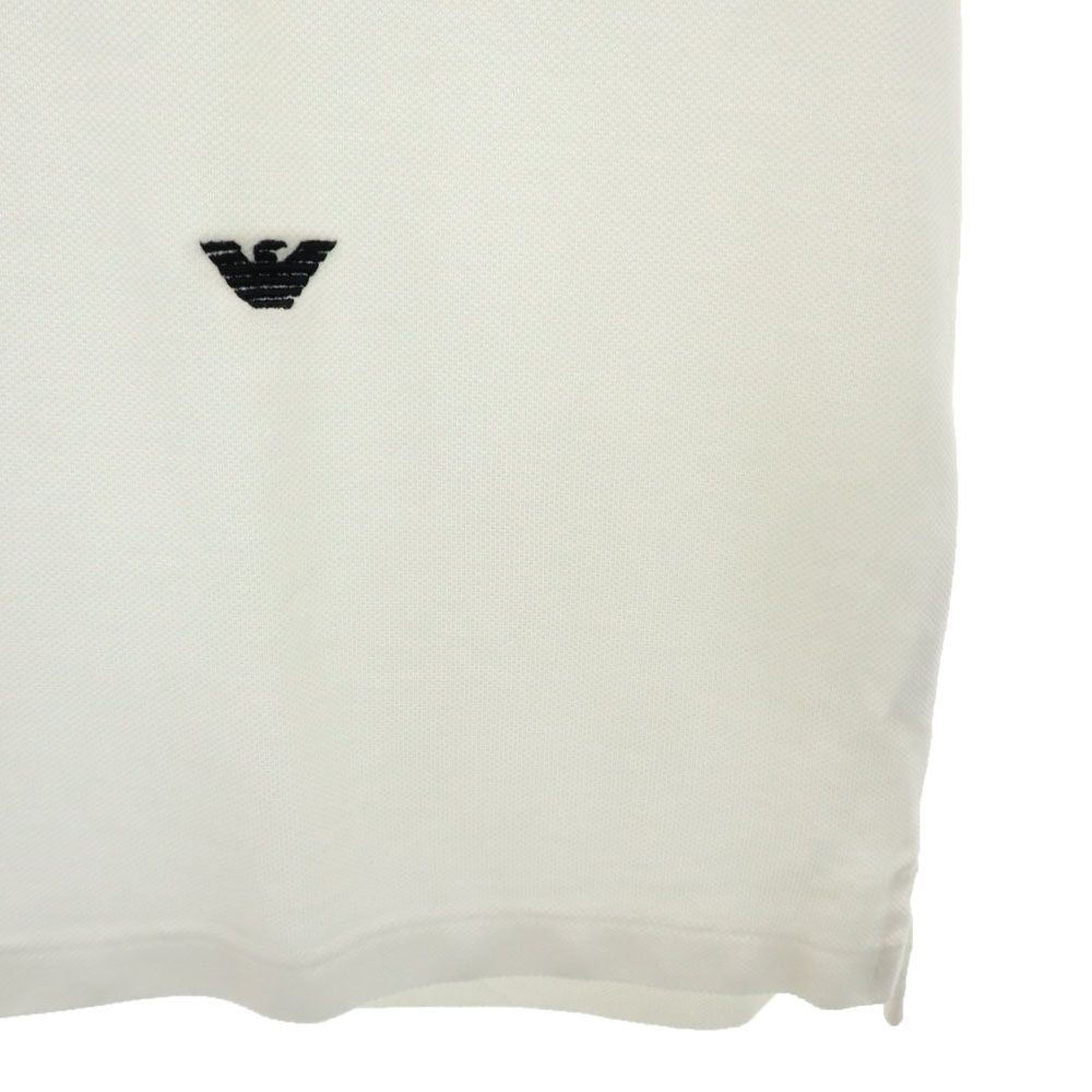 Emporio Armani エンポリオアルマーニ 半袖 ポロシャツ L 白 鹿の子地 メンズ