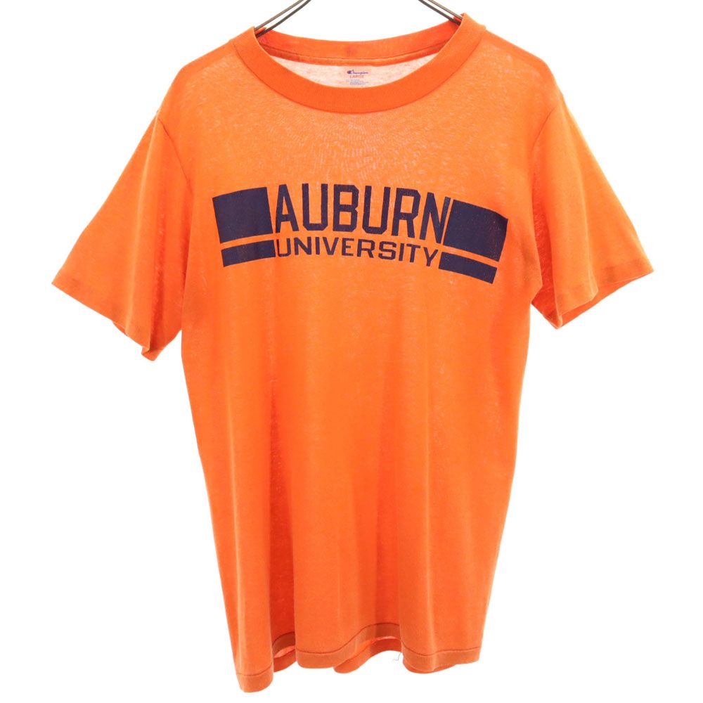 Champion チャンピオン 80s USA製 ヴィンテージ トリコタグ 半袖 Tシャツ L オレンジ メンズ