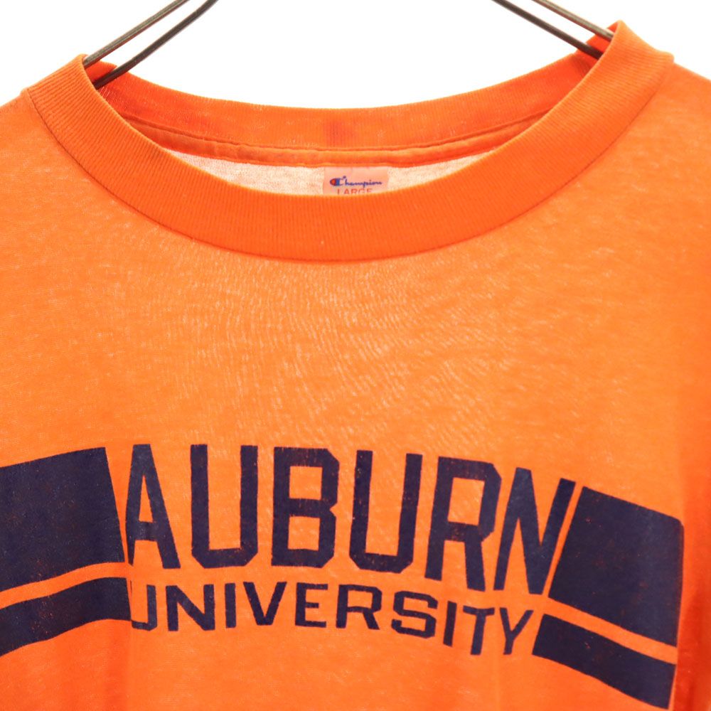 Champion チャンピオン 80s USA製 ヴィンテージ トリコタグ 半袖 Tシャツ L オレンジ メンズ