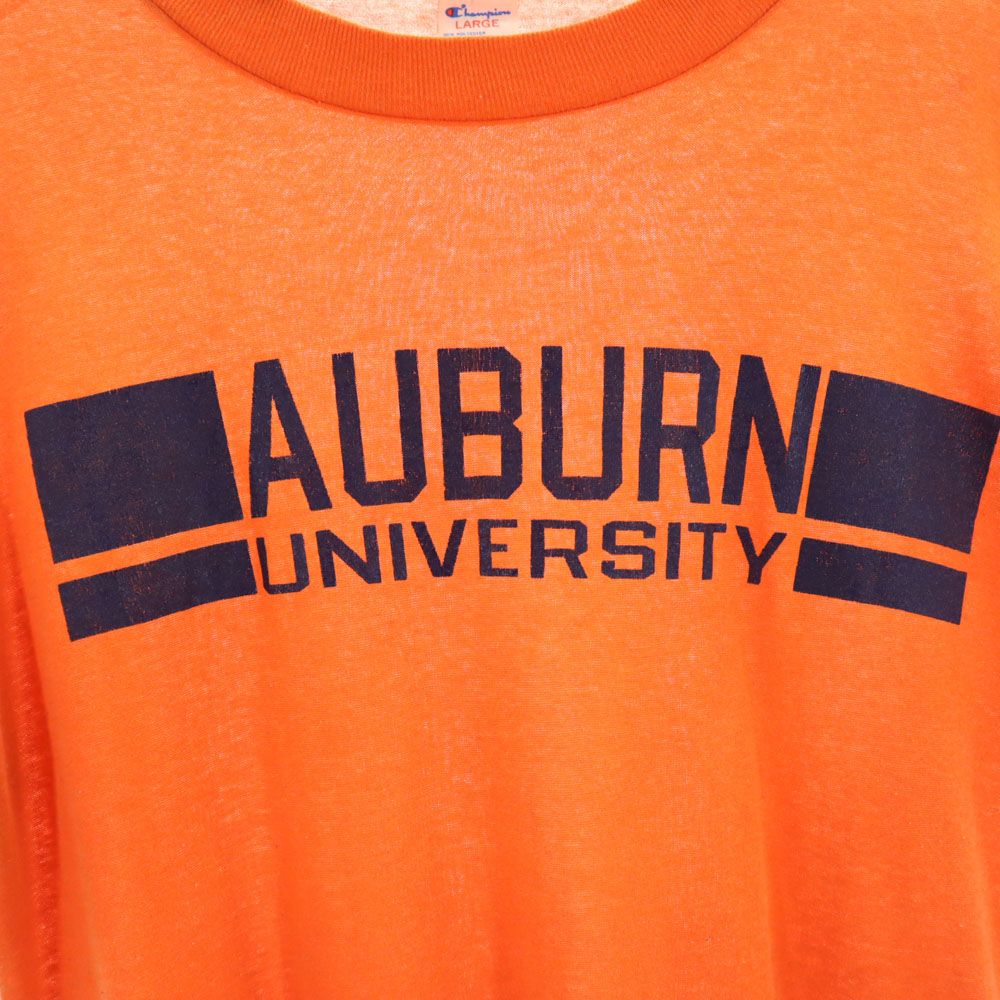 Champion チャンピオン 80s USA製 ヴィンテージ トリコタグ 半袖 Tシャツ L オレンジ メンズ