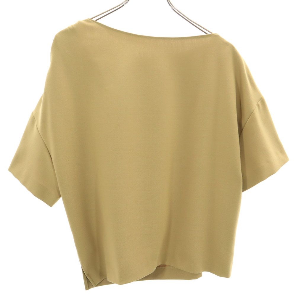 ADORE アドーア 日本製 半袖 カットソー 38 ブラウン系 肩リボン レディース