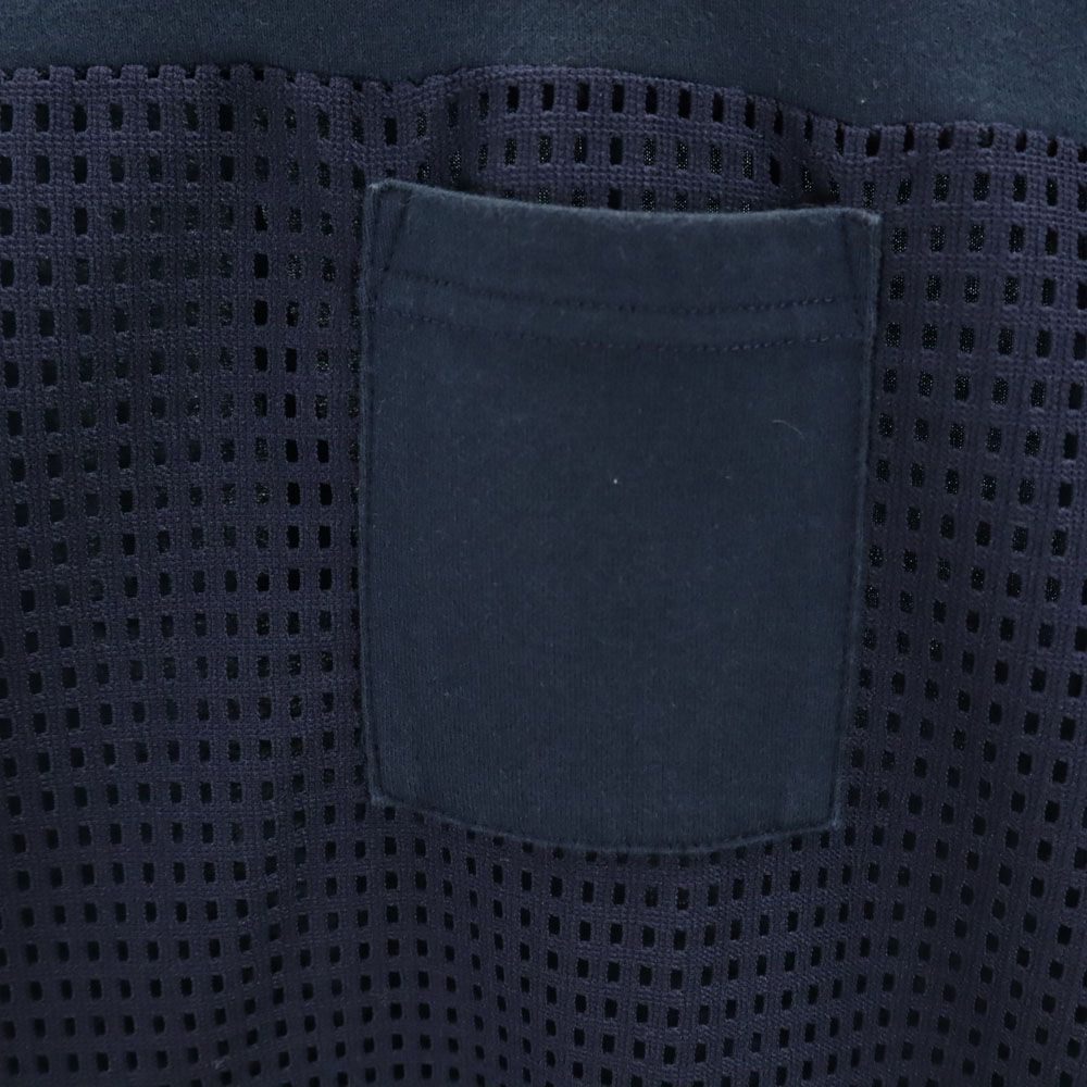 WHITE MOUNTAINEERING ホワイトマウンテニアリング 日本製 半袖 Tシャツ 2 ネイビー メッシュ 切り替え メンズ