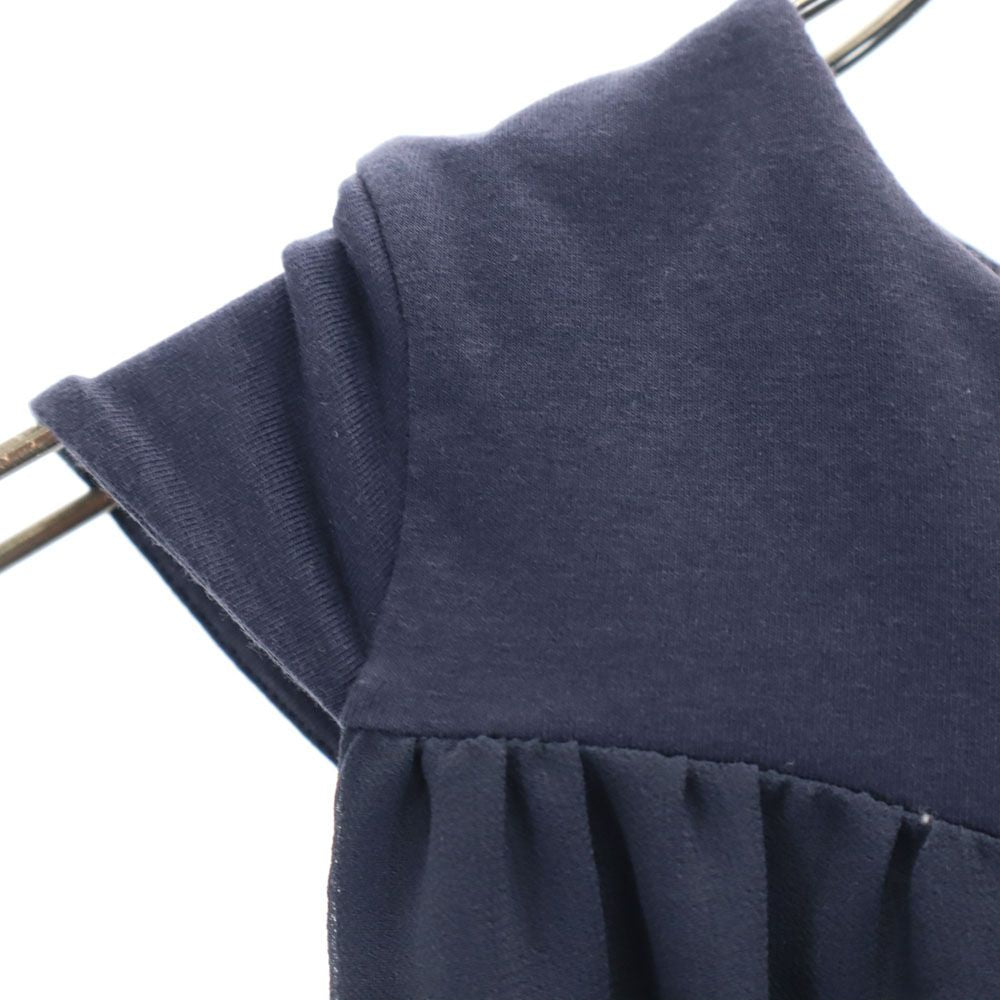 ARMANI JUNIOR アルマーニジュニア 半袖 バックジップ ワンピース 7A 124cm ネイビー キッズ