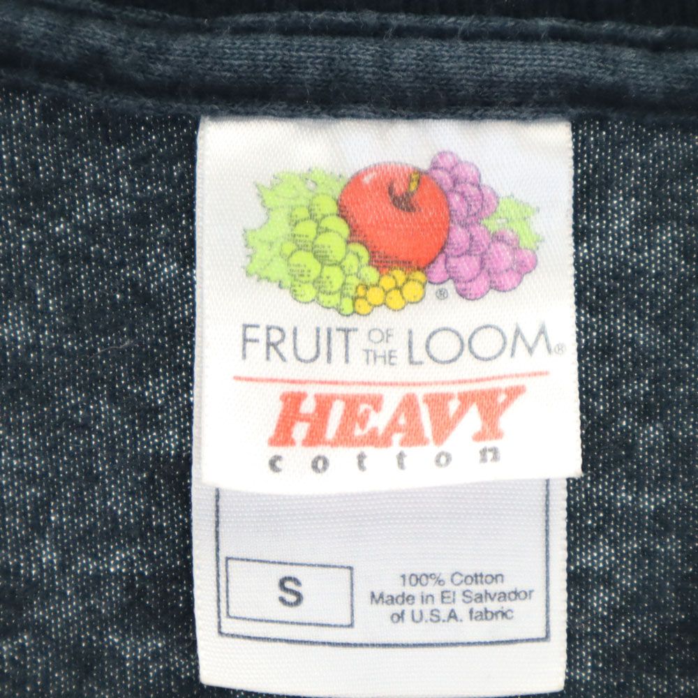FRUIT OF THE LOOM フルーツオブザルーム プリント 半袖 Tシャツ S ブラック メンズ
