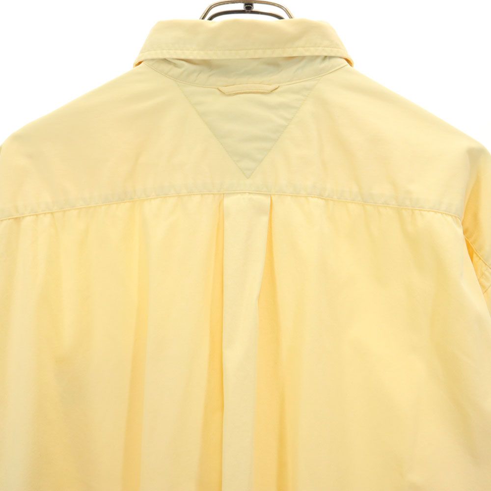 トミーヒルフィガー 90s オールド フラッグタグ 長袖 ボタンダウンシャツ XL イエロー TOMMY HILFIGER メンズ