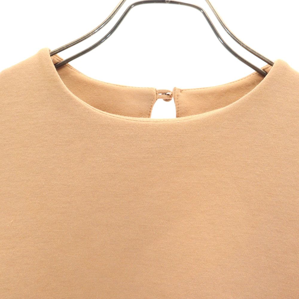 AMERI UNDRESSED アメリ 半袖 袖リボン カットソー ブラウン系 バックボタン レディース