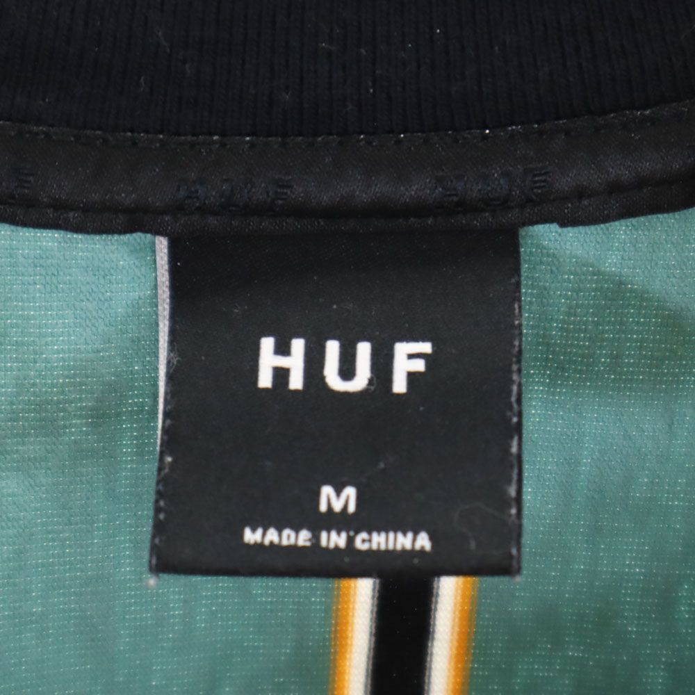 HUF ハフ ストライプ 半袖 Tシャツ M グリーン系 メンズ
