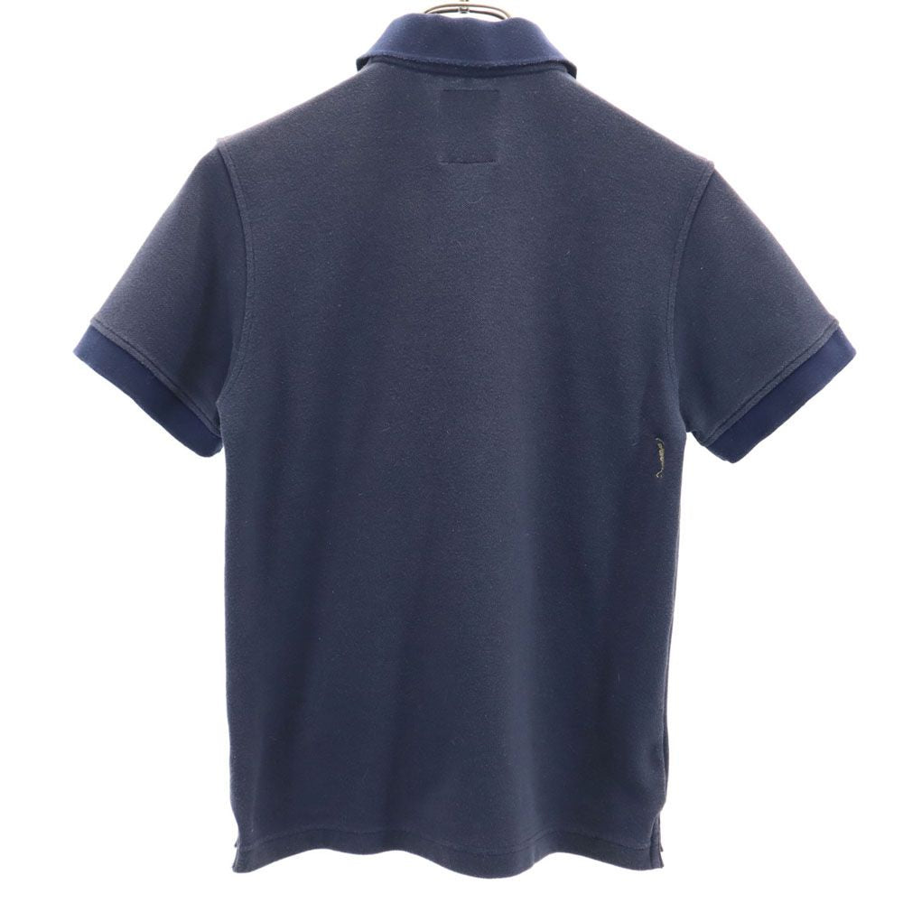 MARK&LONA マークアンドロナ 日本製 半袖 ポロシャツ S ネイビー 鹿の子 レディース