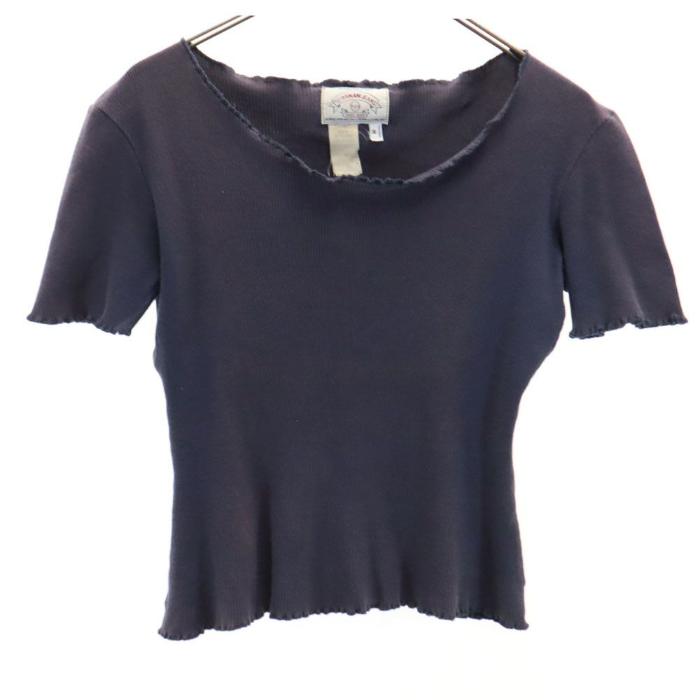 ARMANI JEANS アルマーニジーンズ 90s オールド 半袖 カットソー M ネイビー系 レディース