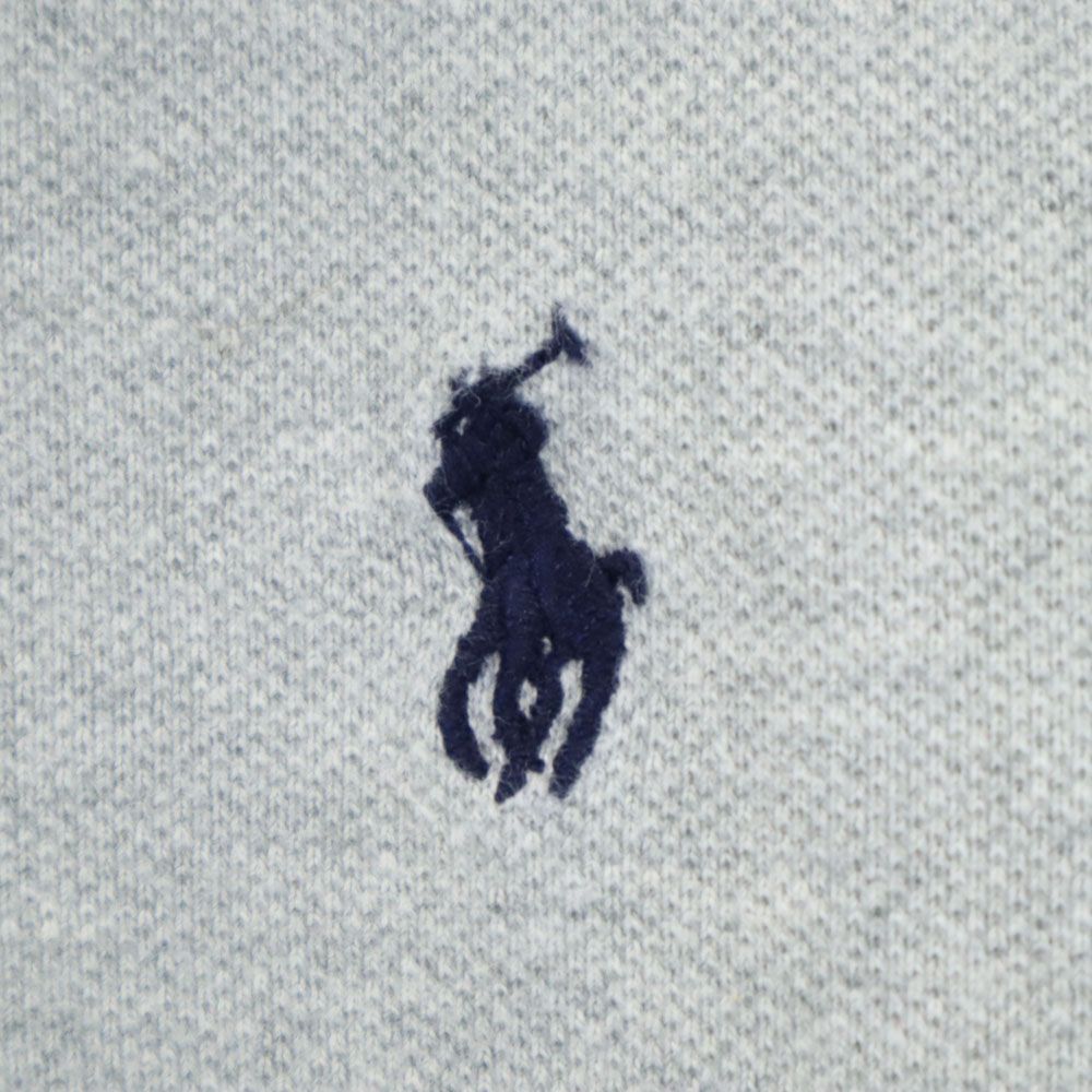 POLO RALPH LAUREN ポロラルフローレン 半袖 ポロシャツ L(14-16) グレー 鹿の子地 キッズ