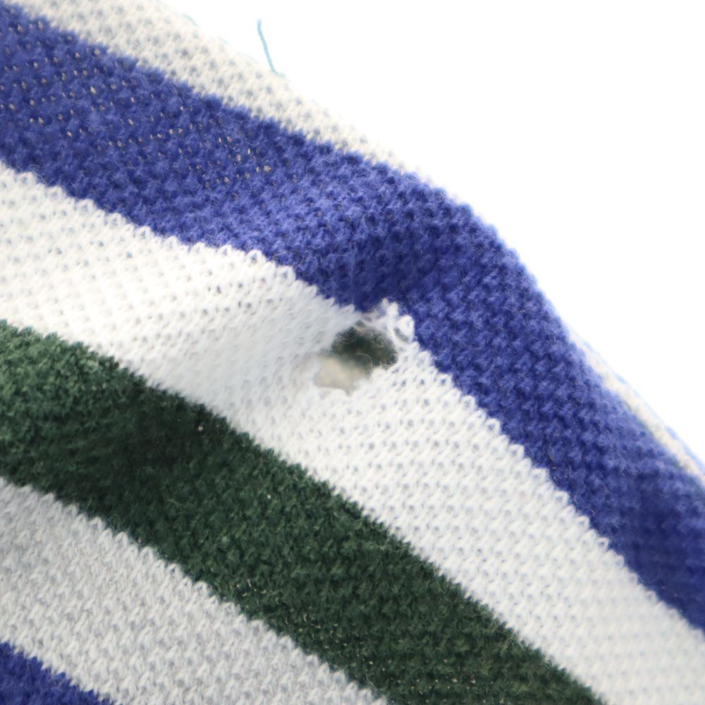 CHAPS RALPH LAUREN チャップスラルフローレン ボーダー柄 半袖 ポロシャツ M 鹿の子地 メンズ