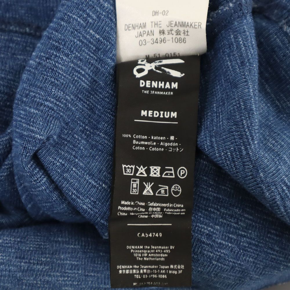 DENHAM デンハム 半袖 Tシャツ M ブルー メンズ