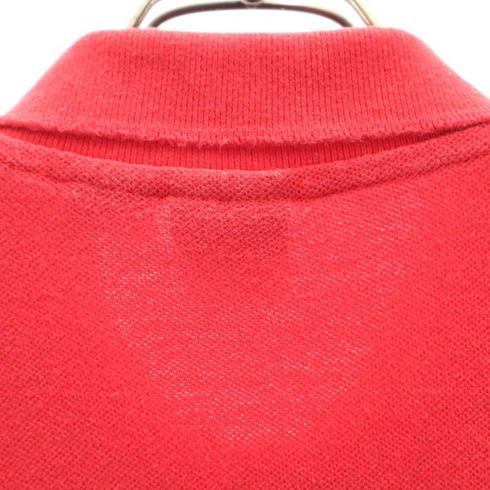 MICKEY UNLIMITED ミッキーアンリミテッド 90s オールド 刺繍 ドナルドダック 半袖 ポロシャツ XL レッド 鹿の子 メンズ