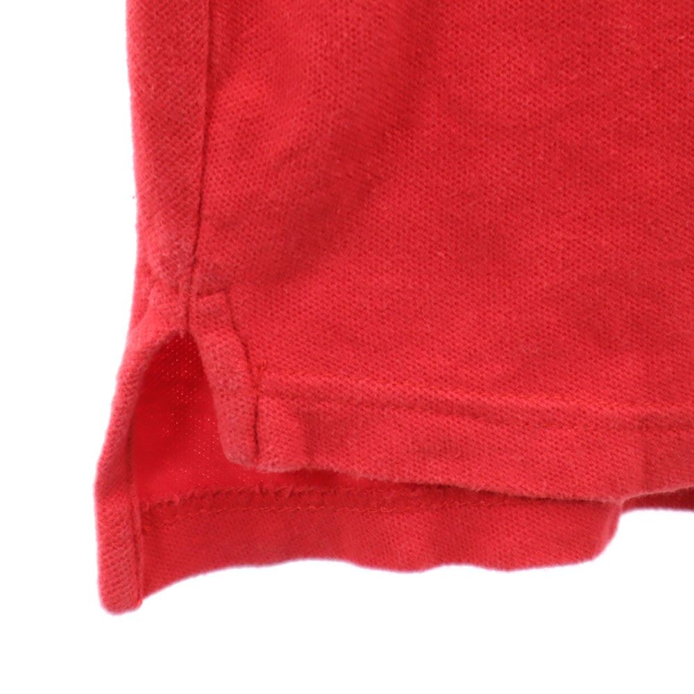 MICKEY UNLIMITED ミッキーアンリミテッド 90s オールド 刺繍 ドナルドダック 半袖 ポロシャツ XL レッド 鹿の子 メンズ