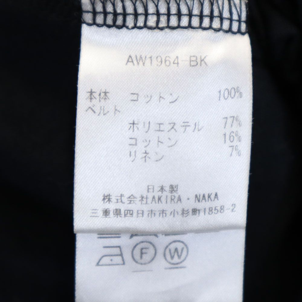 AKIRANAKA アキラナカ カットソー チュニック 2 ブラック Tシャツ レディース