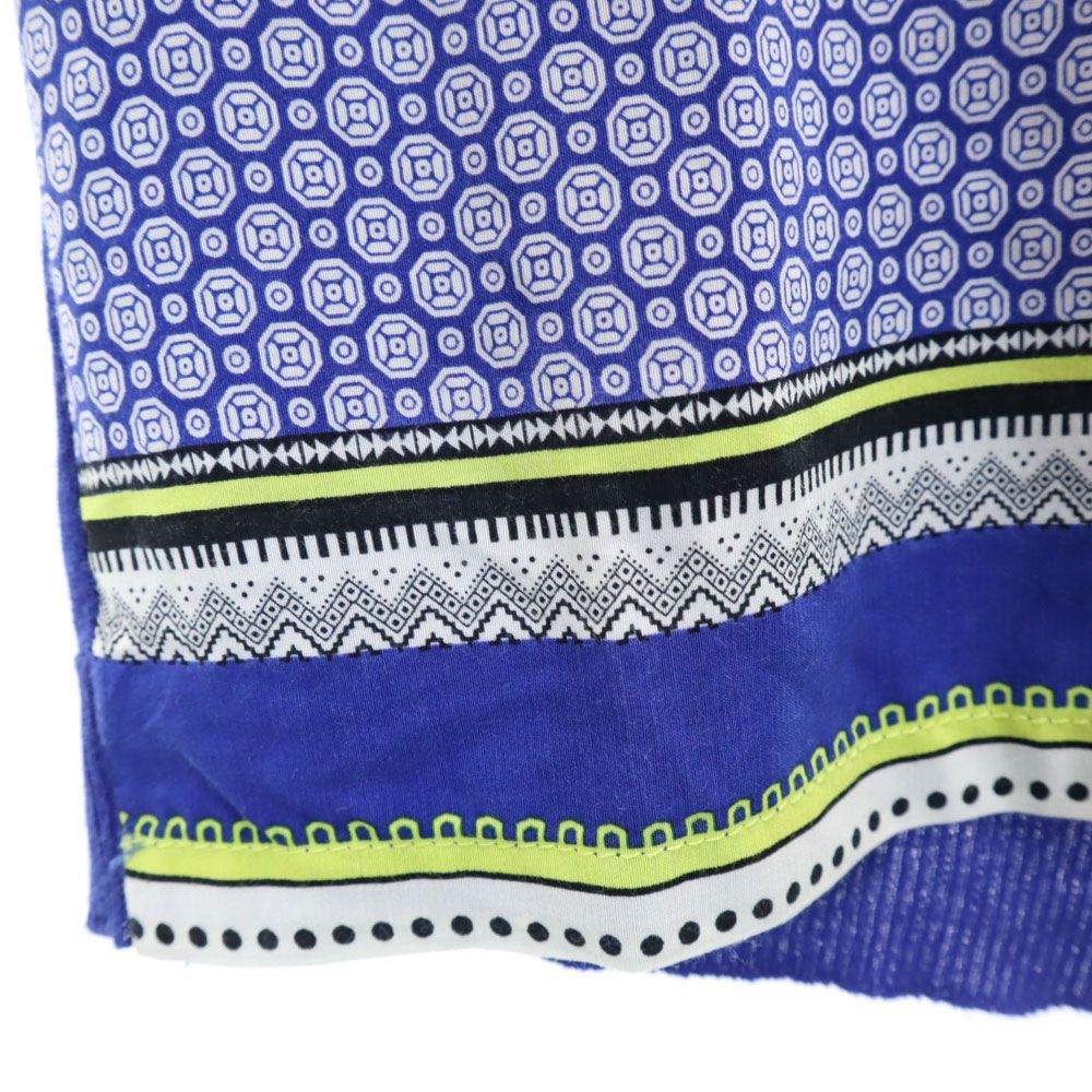 COMPTOIR DES COTONNIERS コントワーデコトニエ 総柄 半袖 Tシャツ M ブルー系 レディース