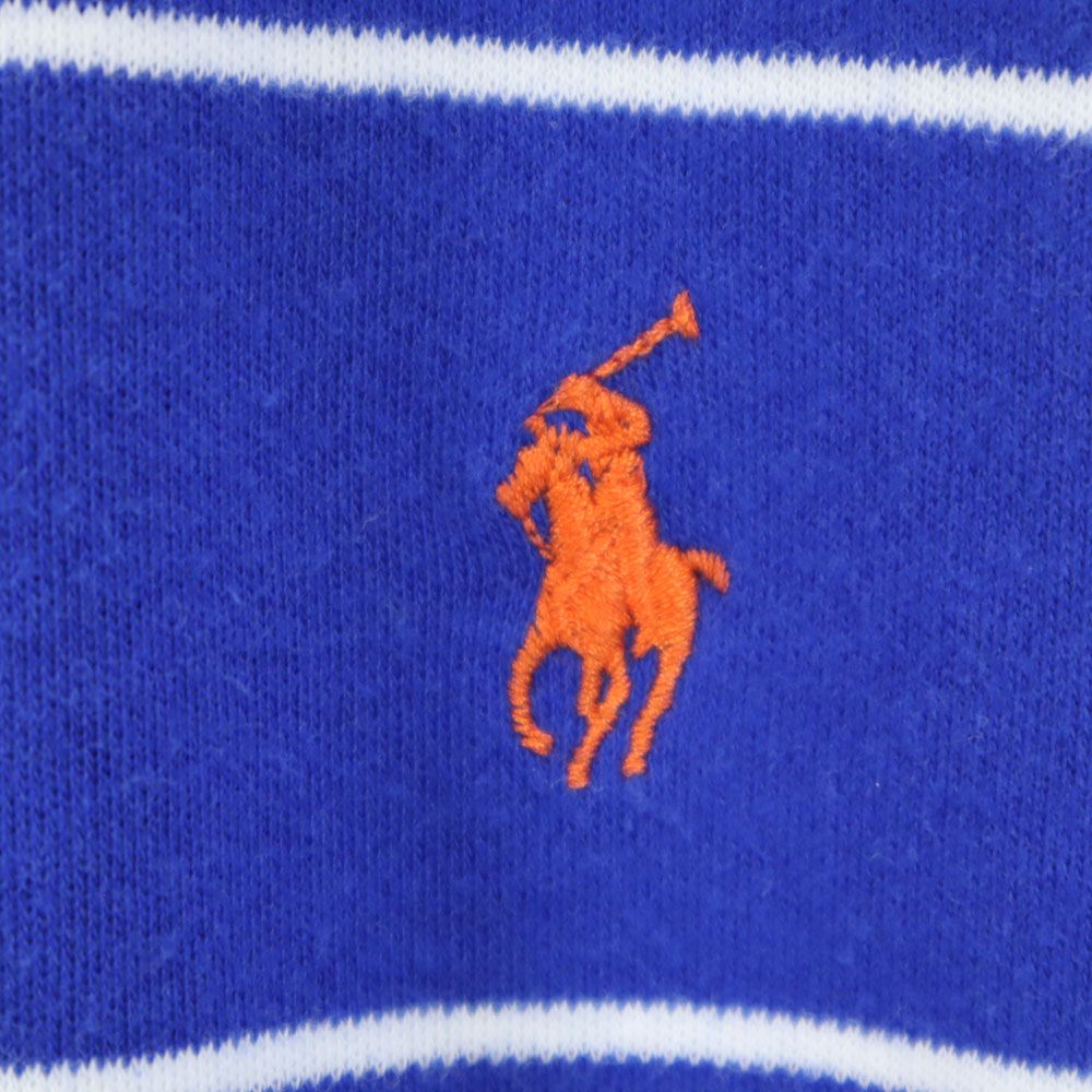 Polo by Ralph Lauren ポロバイラルフローレン ボーダー柄 半袖 ポロシャツ M ブルー メンズ