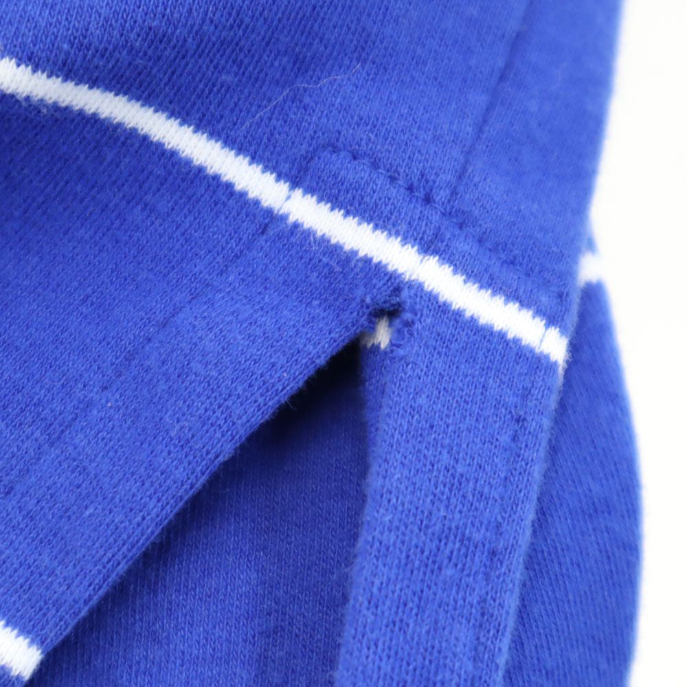 Polo by Ralph Lauren ポロバイラルフローレン ボーダー柄 半袖 ポロシャツ M ブルー メンズ