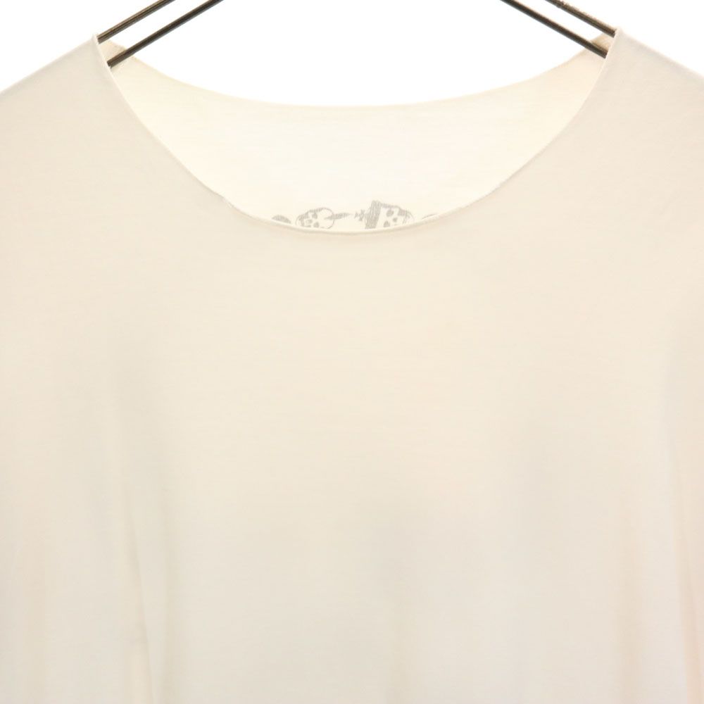 Lucien Pellat-Finet ルシアンペラフィネ イタリア製 スカル柄 バックプリント 半袖 Tシャツ S アイボリー系 メンズ