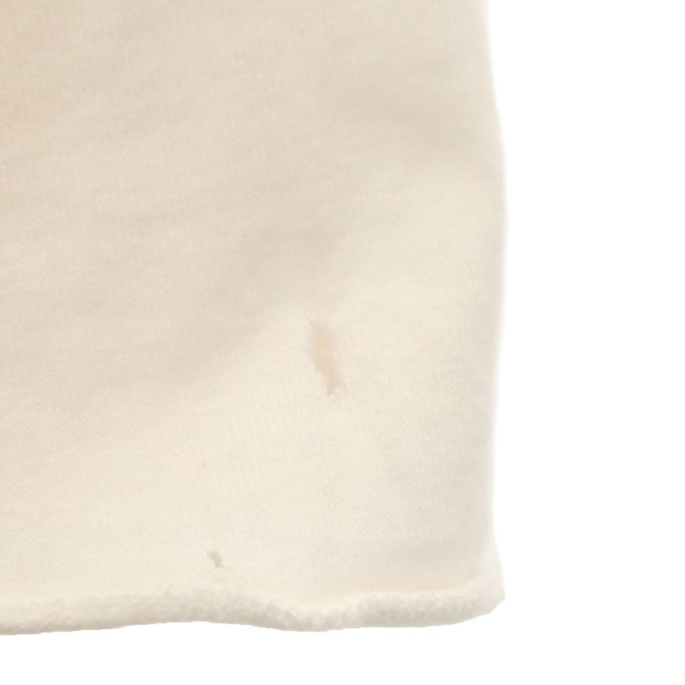 Lucien Pellat-Finet ルシアンペラフィネ イタリア製 スカル柄 バックプリント 半袖 Tシャツ S アイボリー系 メンズ