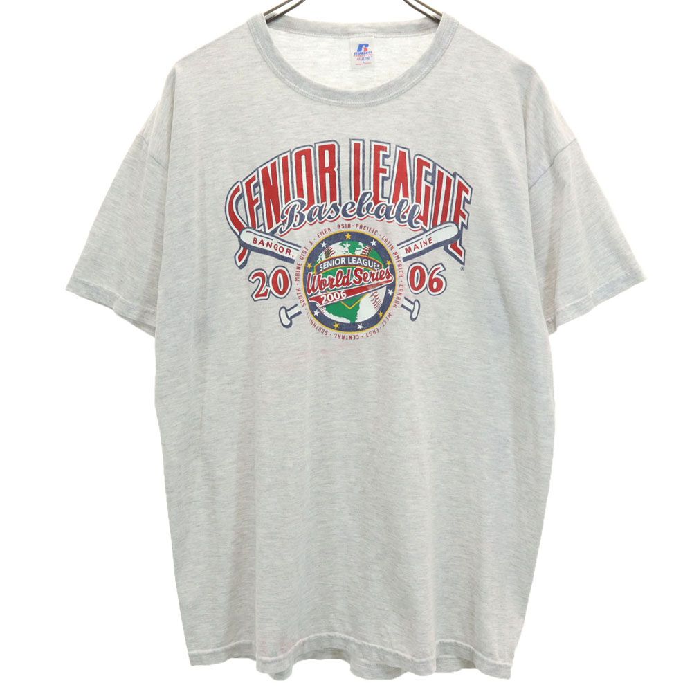 RUSSELL ATHLETIC ラッセルアスレチック プリント 半袖 Tシャツ L グレー系 メンズ