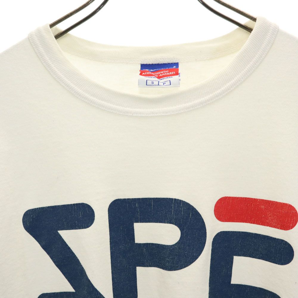 Champion チャンピオン プリント 半袖 Tシャツ S ホワイト メンズ