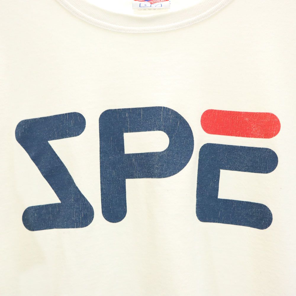 Champion チャンピオン プリント 半袖 Tシャツ S ホワイト メンズ