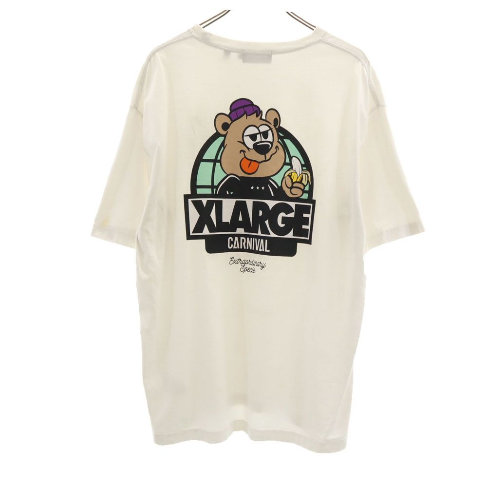 XLARGE エクストララージ バックプリント 半袖 Tシャツ XL ホワイト メンズ
