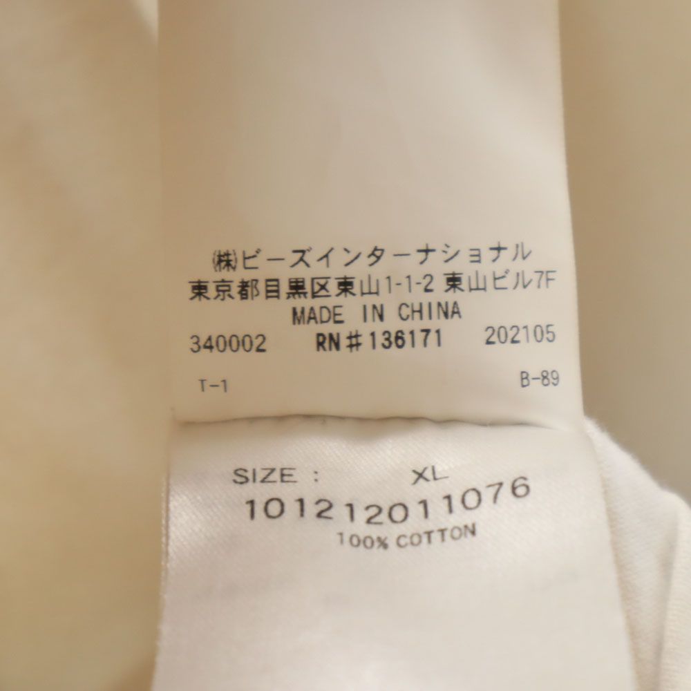 XLARGE エクストララージ バックプリント 半袖 Tシャツ XL ホワイト メンズ