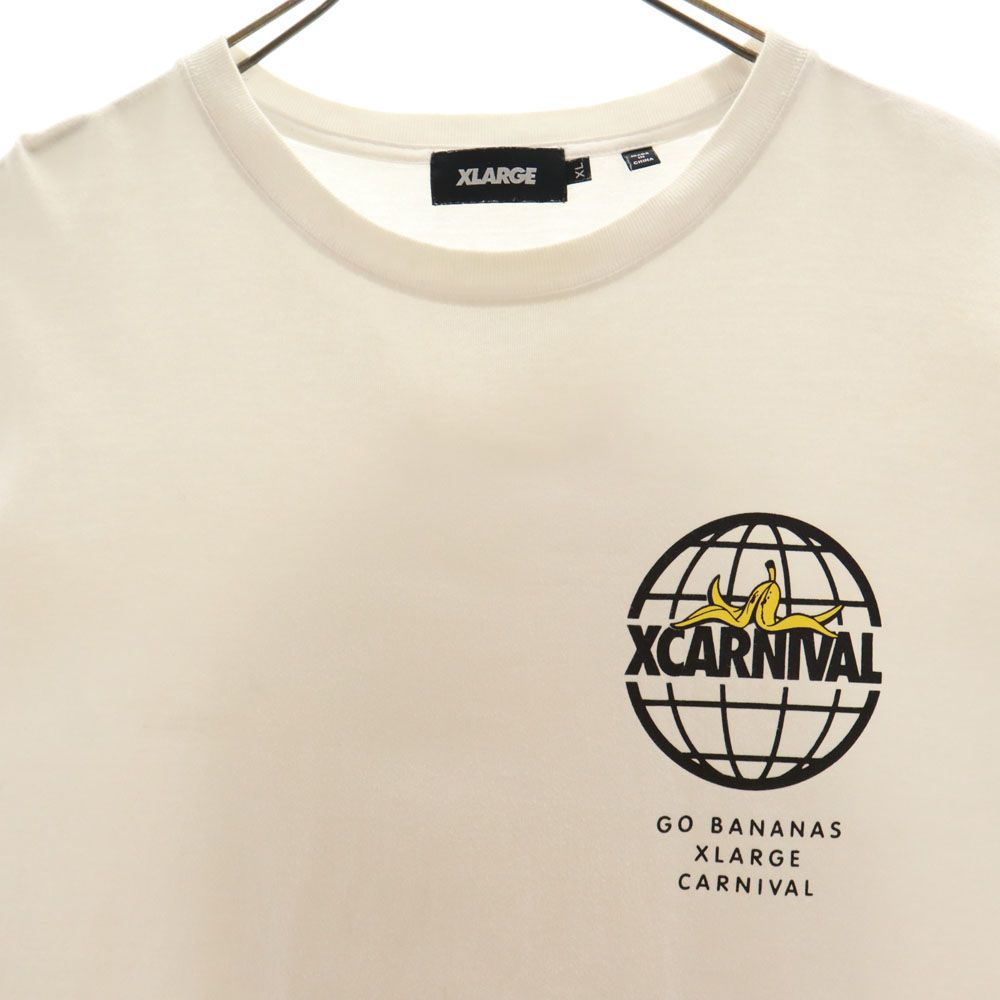 XLARGE エクストララージ バックプリント 半袖 Tシャツ XL ホワイト メンズ